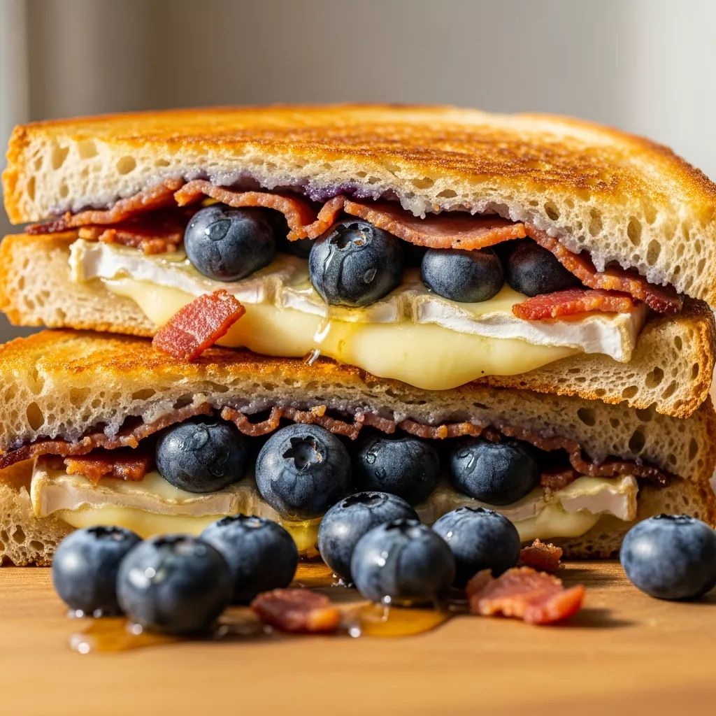 Gourmet Blueberry Grilled Cheese Sandwich
