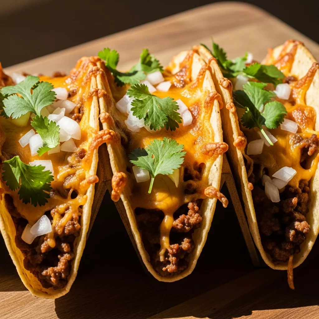 Cheesy Oven Baked Tacos