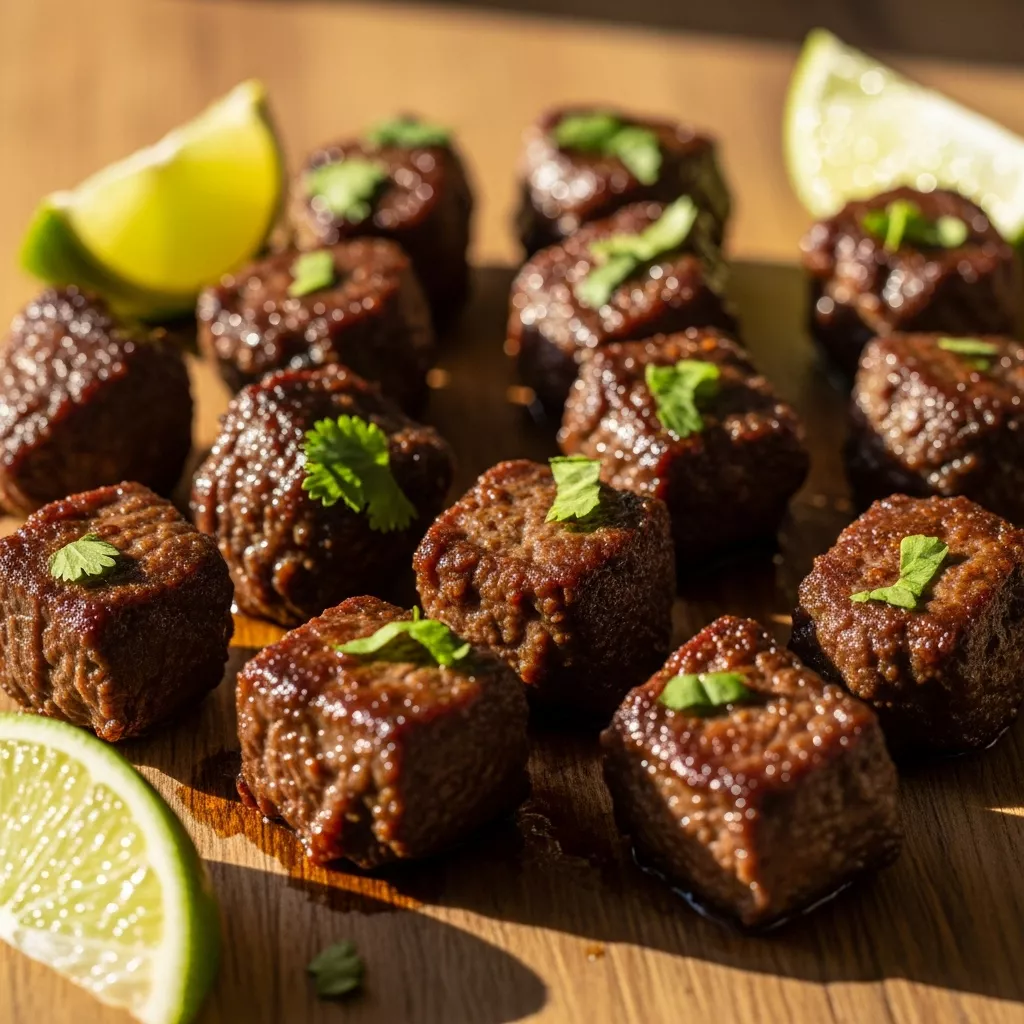 Spicy Chipotle Beef Bites close up