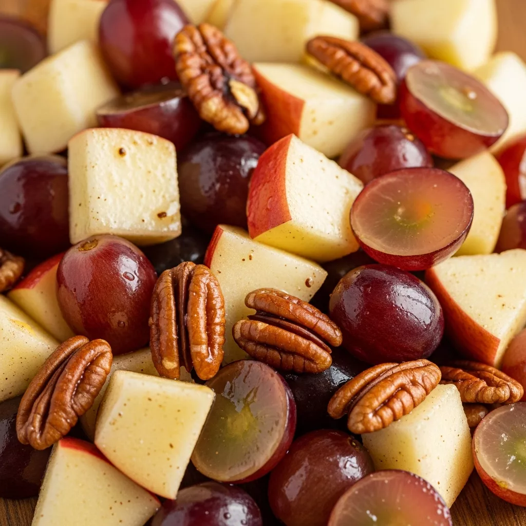 Apple Grape Salad: Cinnamon-Spiced Apple and Grape Salad with Pecans