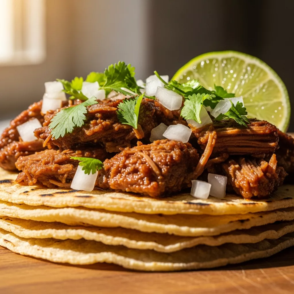 Tender Crockpot Barbacoa Beef Tacos