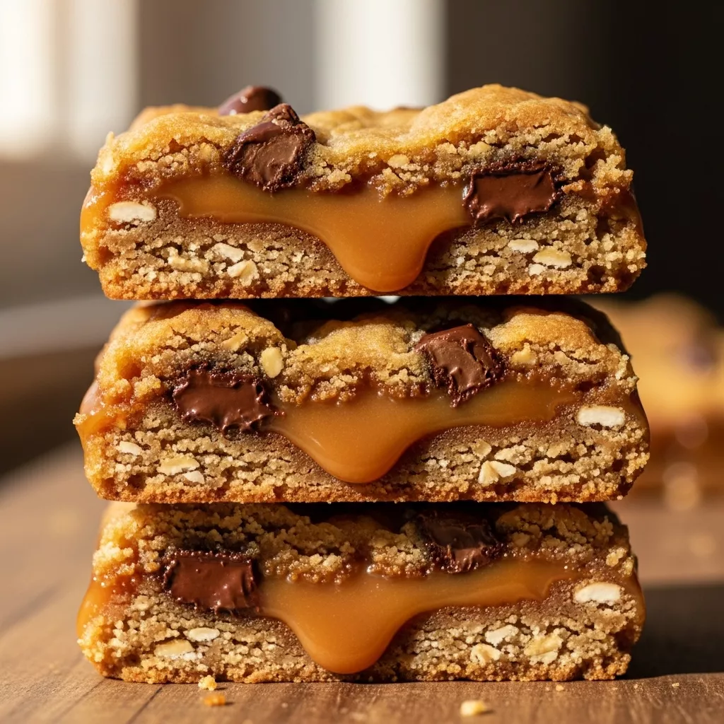 Delicious Caramelitas cookie bars with gooey caramel and chocolate