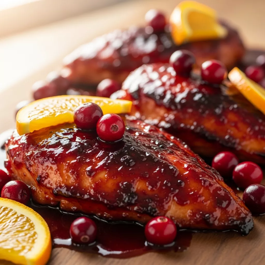 Cranberry Orange Chicken: Zesty Cranberry Orange Glazed Chicken