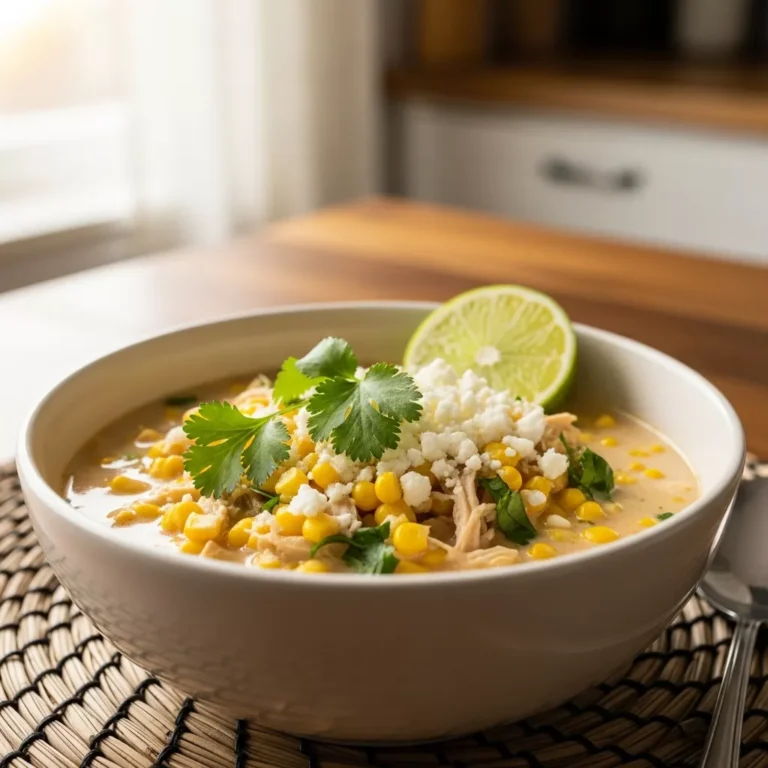 Creamy Mexican Street Corn White Chicken Chili