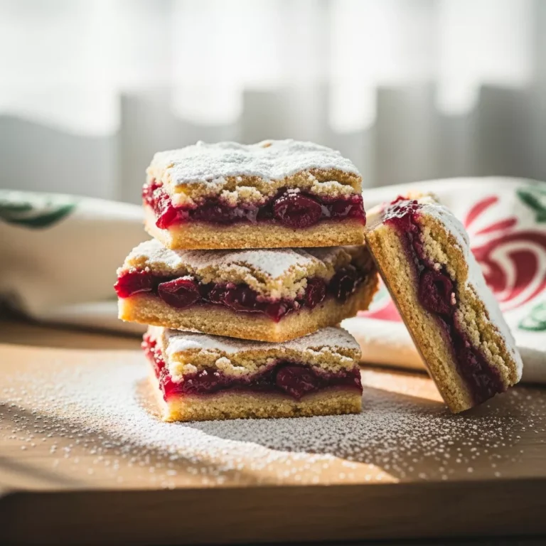 Christmas cherry bars stack