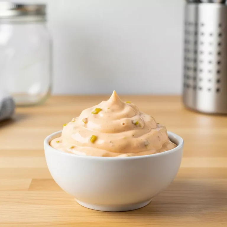 Close-up of delicious homemade smash burger sauce