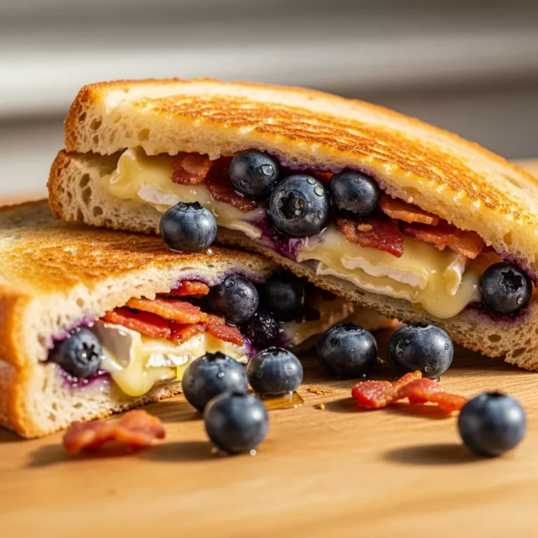 Blueberry Grilled Cheese Recipe Card