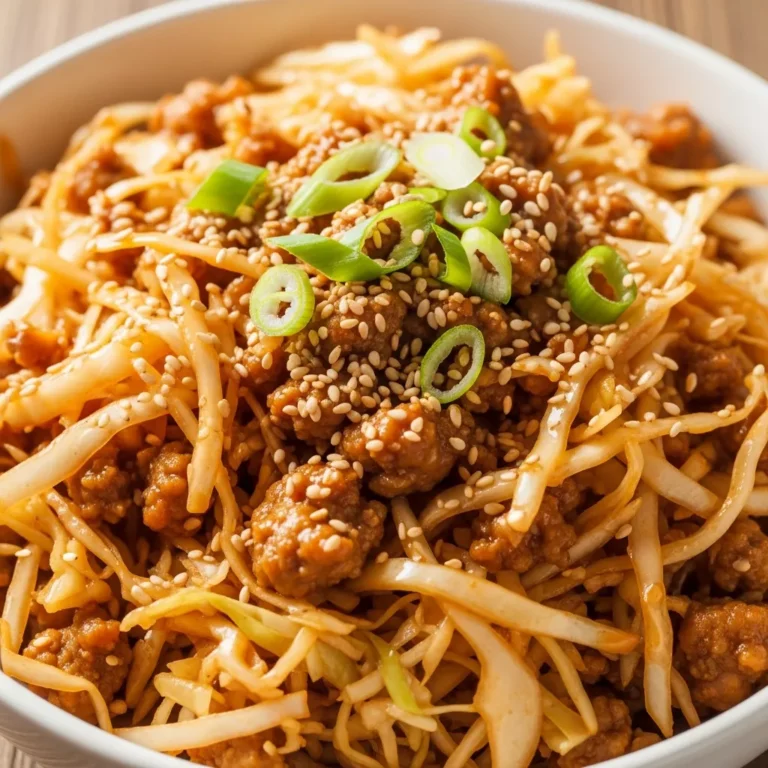 Egg Roll in a Bowl recipe card