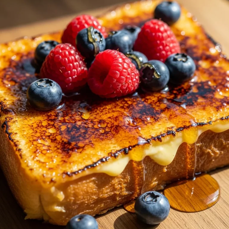 Crème Brûlée French Toast Recipe Card