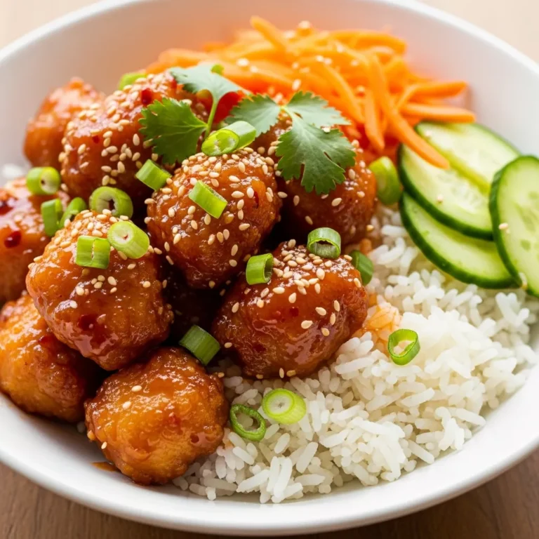 Sweet Chili Chicken Bowls Recipe Card