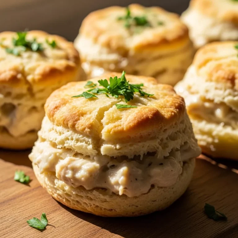 Recipe Card for Creamy Parmesan Chicken Pillows