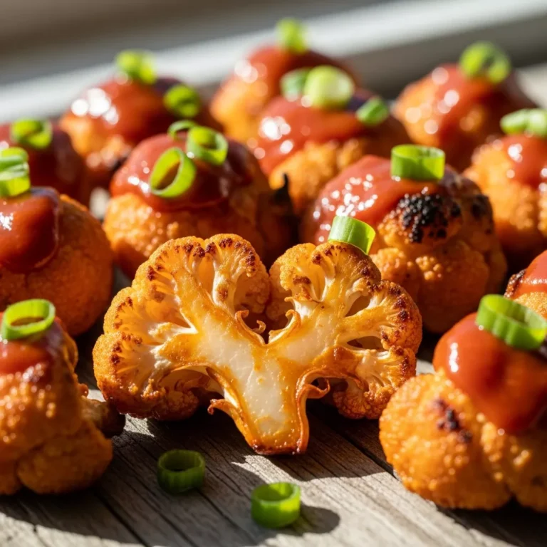 Recipe for Crispy Buffalo Cauliflower Bites