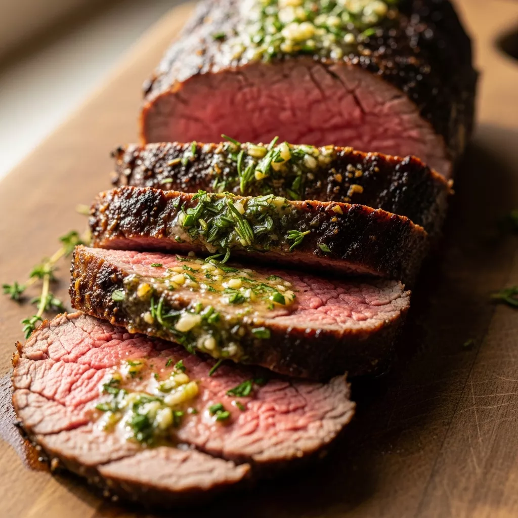 Garlic Herb Butter Beef Tenderloin Roast