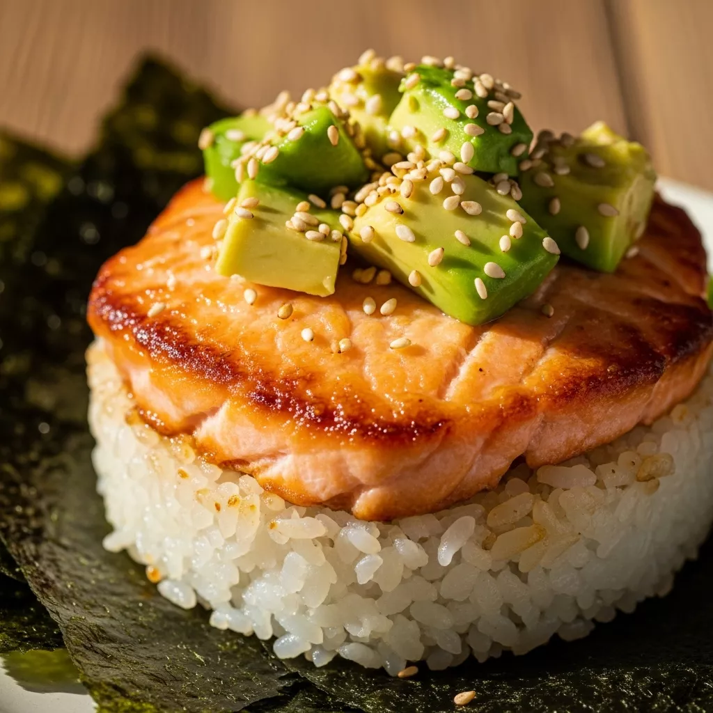 Spicy Salmon Sushi Bake