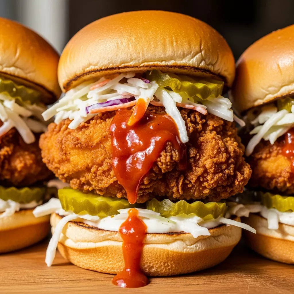 Fiery Nashville Hot Chicken Sliders