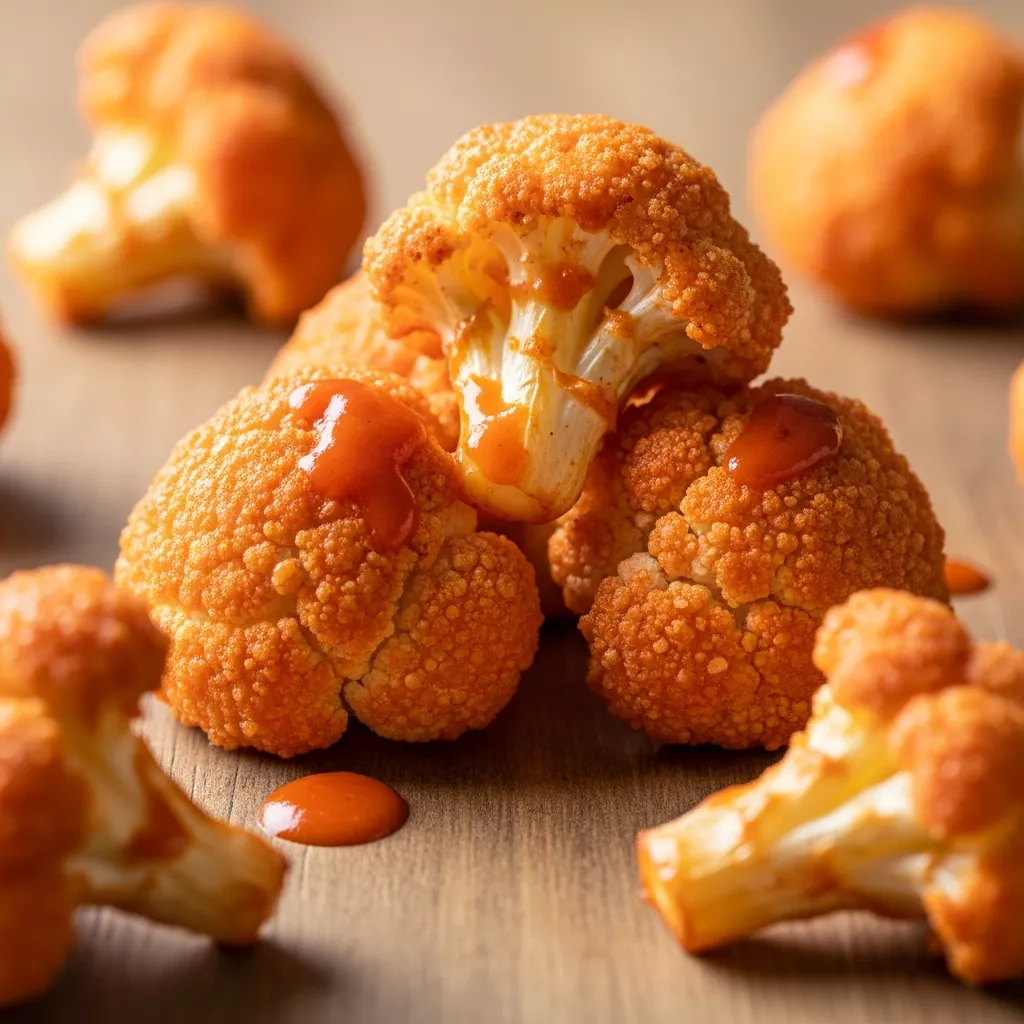 Crispy Baked Buffalo Cauliflower Wings
