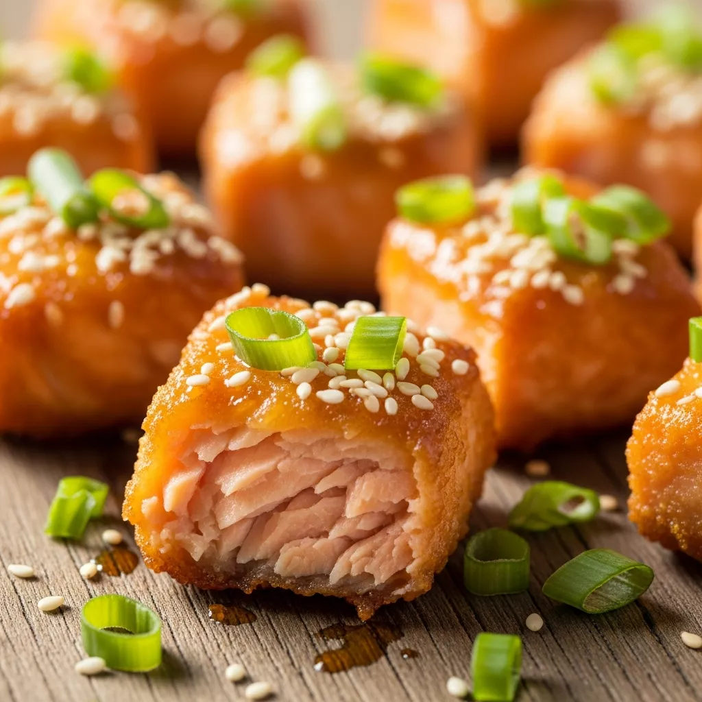 Juicy Air Fryer Salmon Bites with Crispy Edges