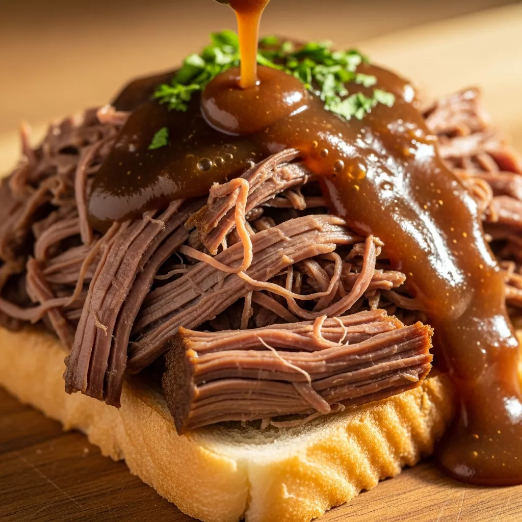 Cozy Slow Cooker Beef Manhattan hero shot