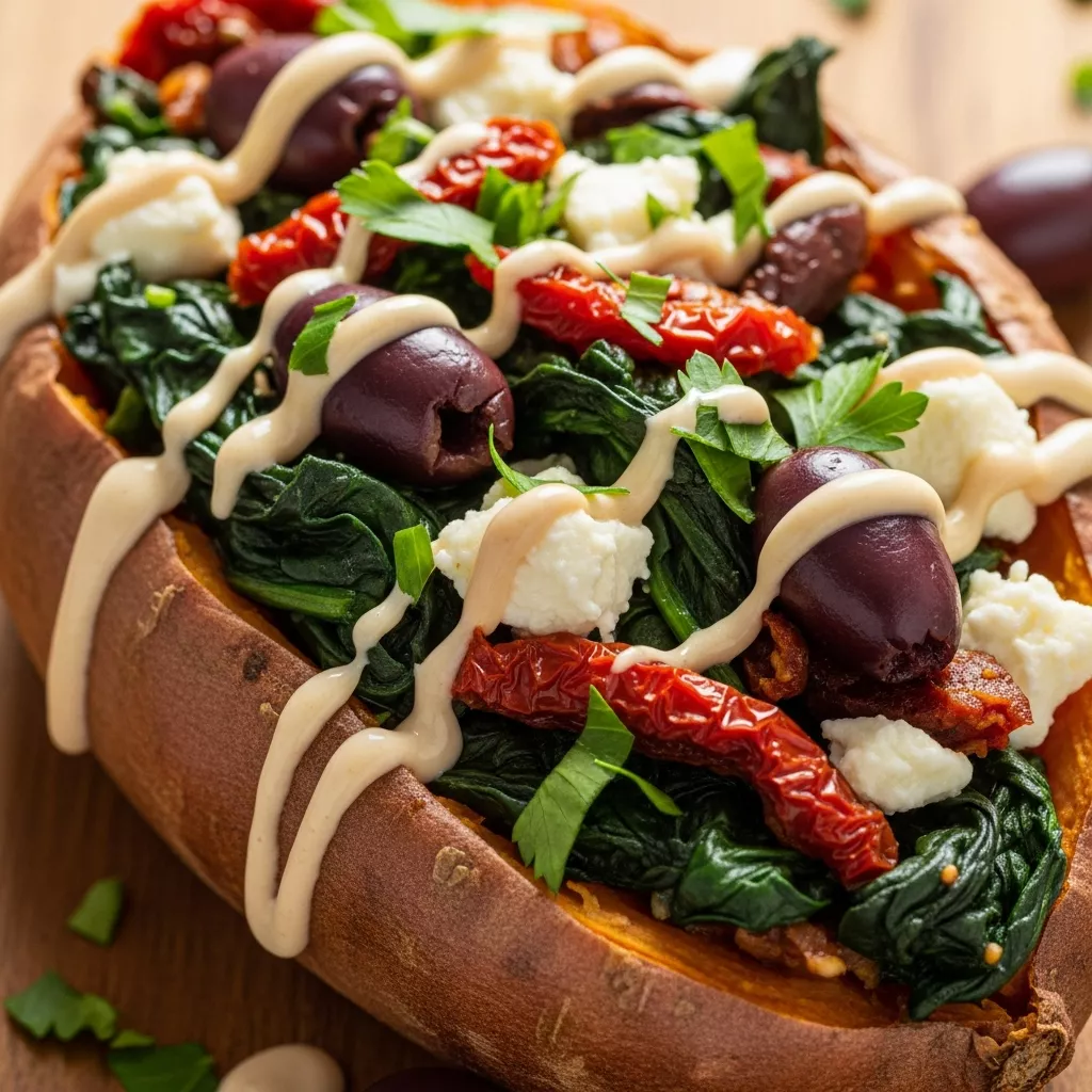 Mediterranean Stuffed Sweet Potatoes: A Flavorful Feast
