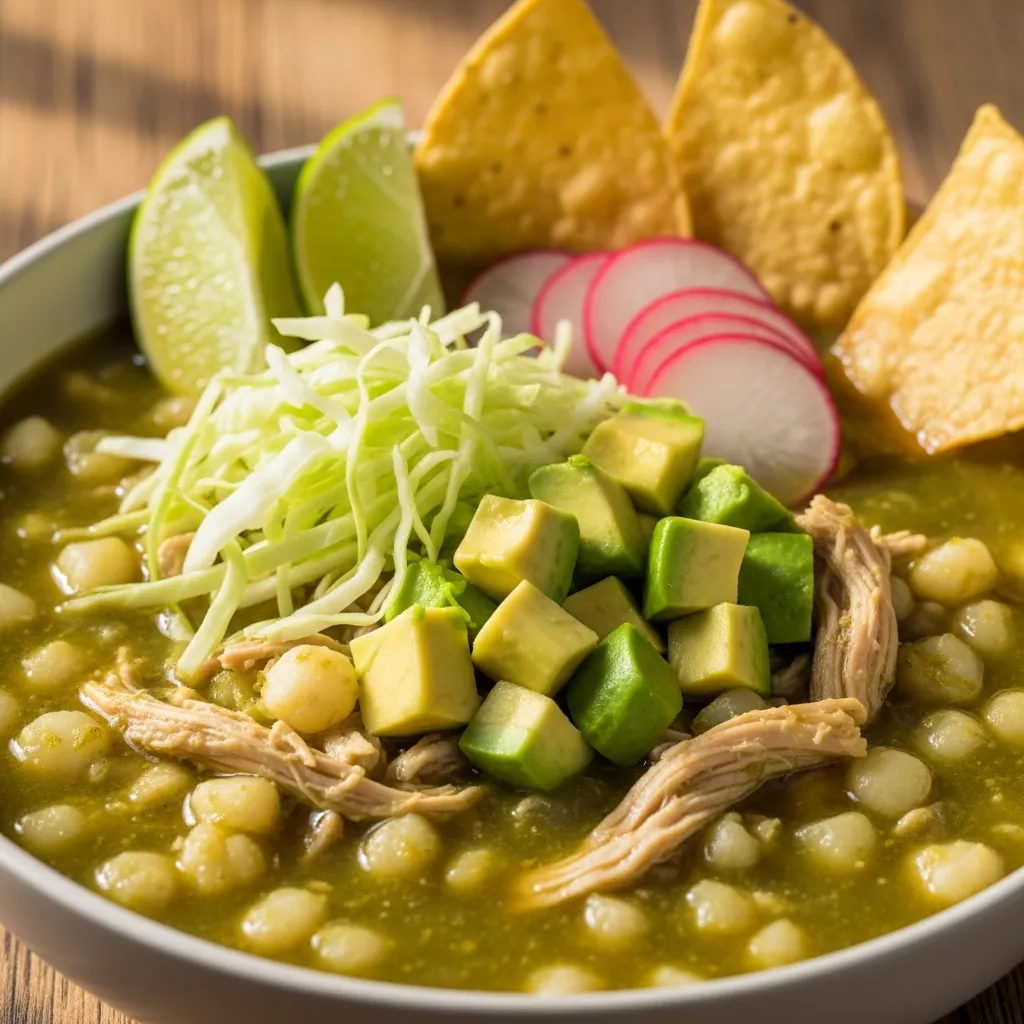 Comforting Green Chicken Pozole Verde