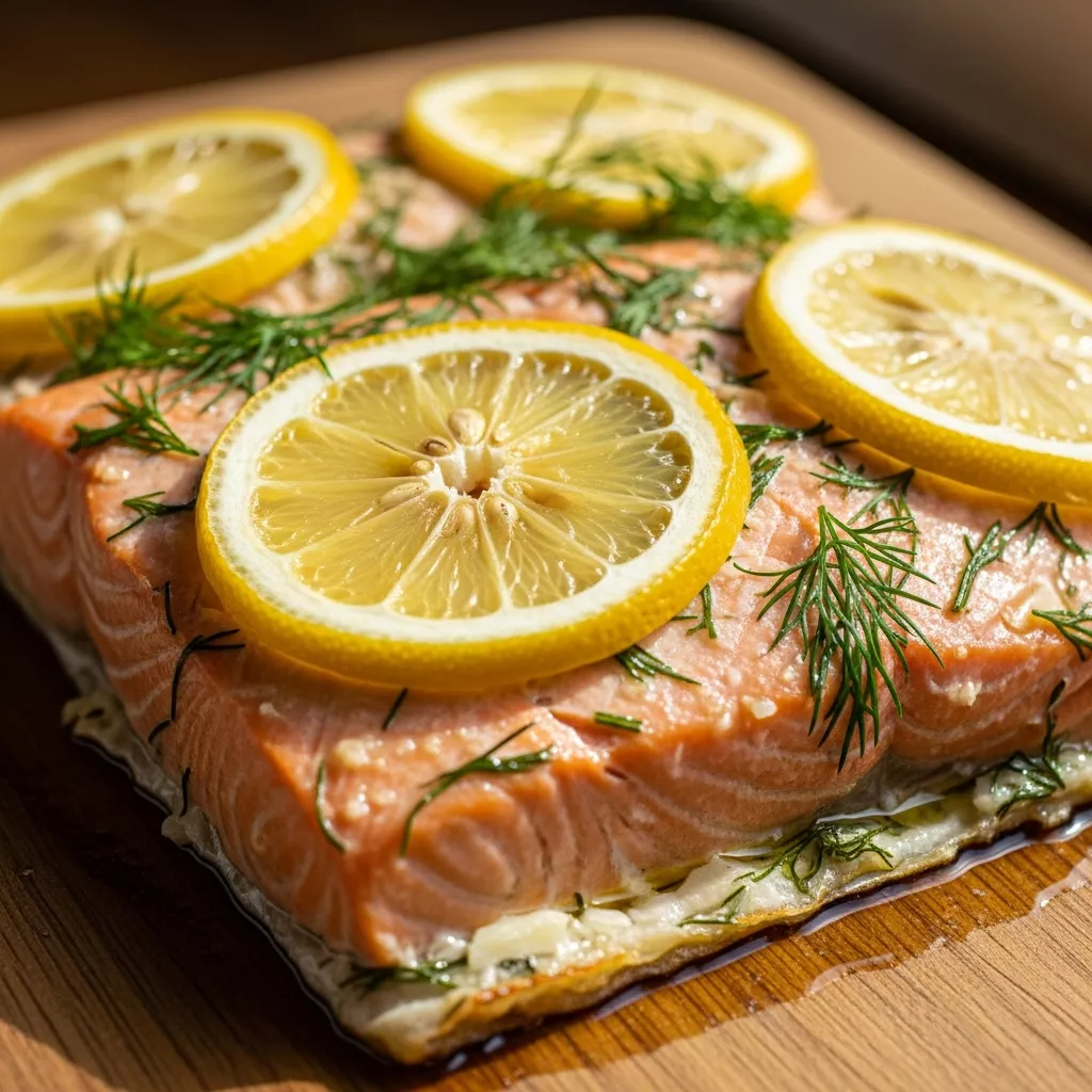 Christmas Baked Salmon: Holiday Baked Salmon with Lemon & Dill, a festive centerpiece