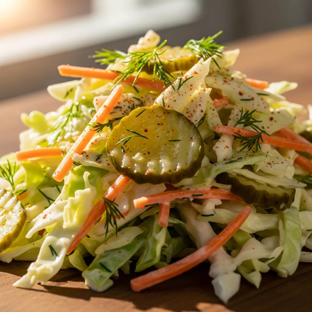 Sweet and Spicy Pickle Slaw