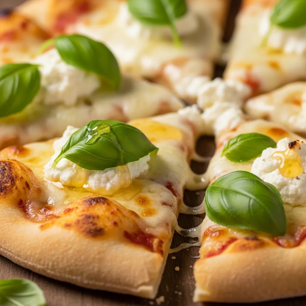 Sweet and Spicy Hot Honey Ricotta Pizza