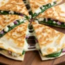 Golden Mediterranean Quesadillas: A quick and healthy lunch recipe.