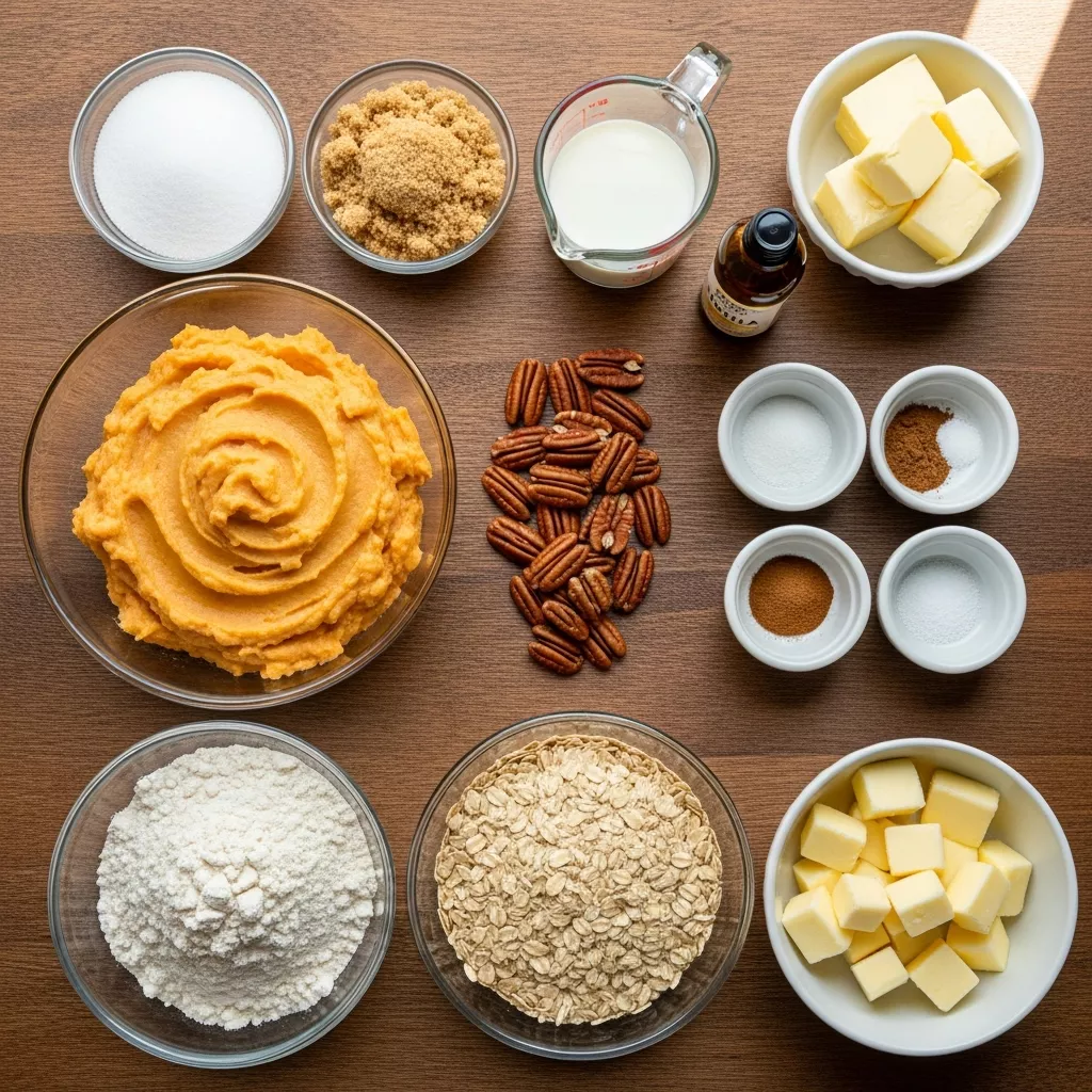 Ingredients for Dreamy Sweet Potato Casserole: Ruth's Chris Copycat
