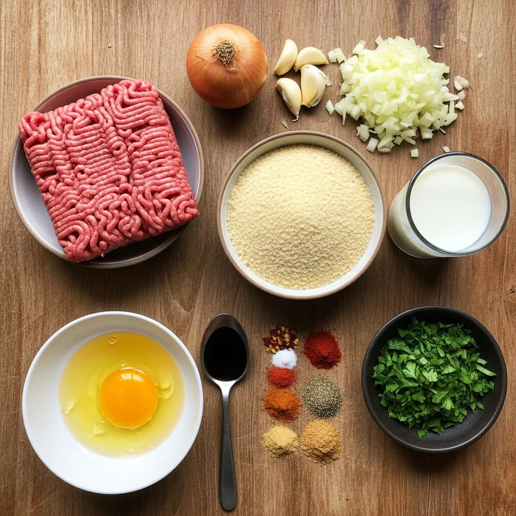 Ingredients for Spicy Garlic Beef Croquettes: Crispy Flavor Bombs