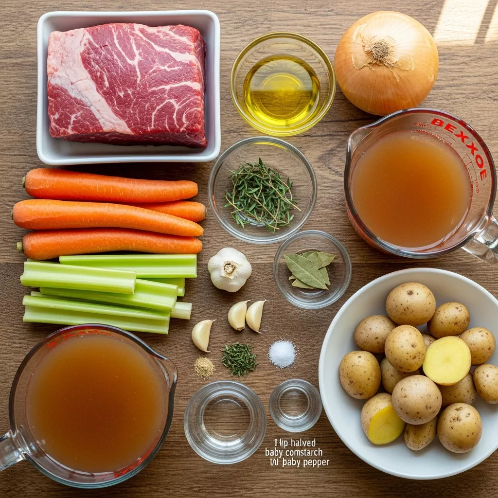 Ingredients for Cozy Slow Cooker Pot Roast