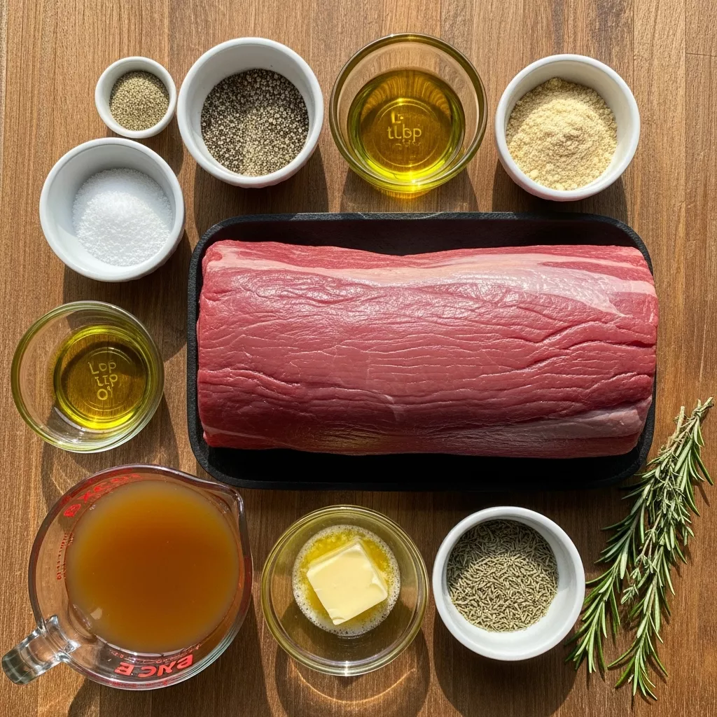Ingredients for Ultimate Million Dollar Roast Beef Tenderloin