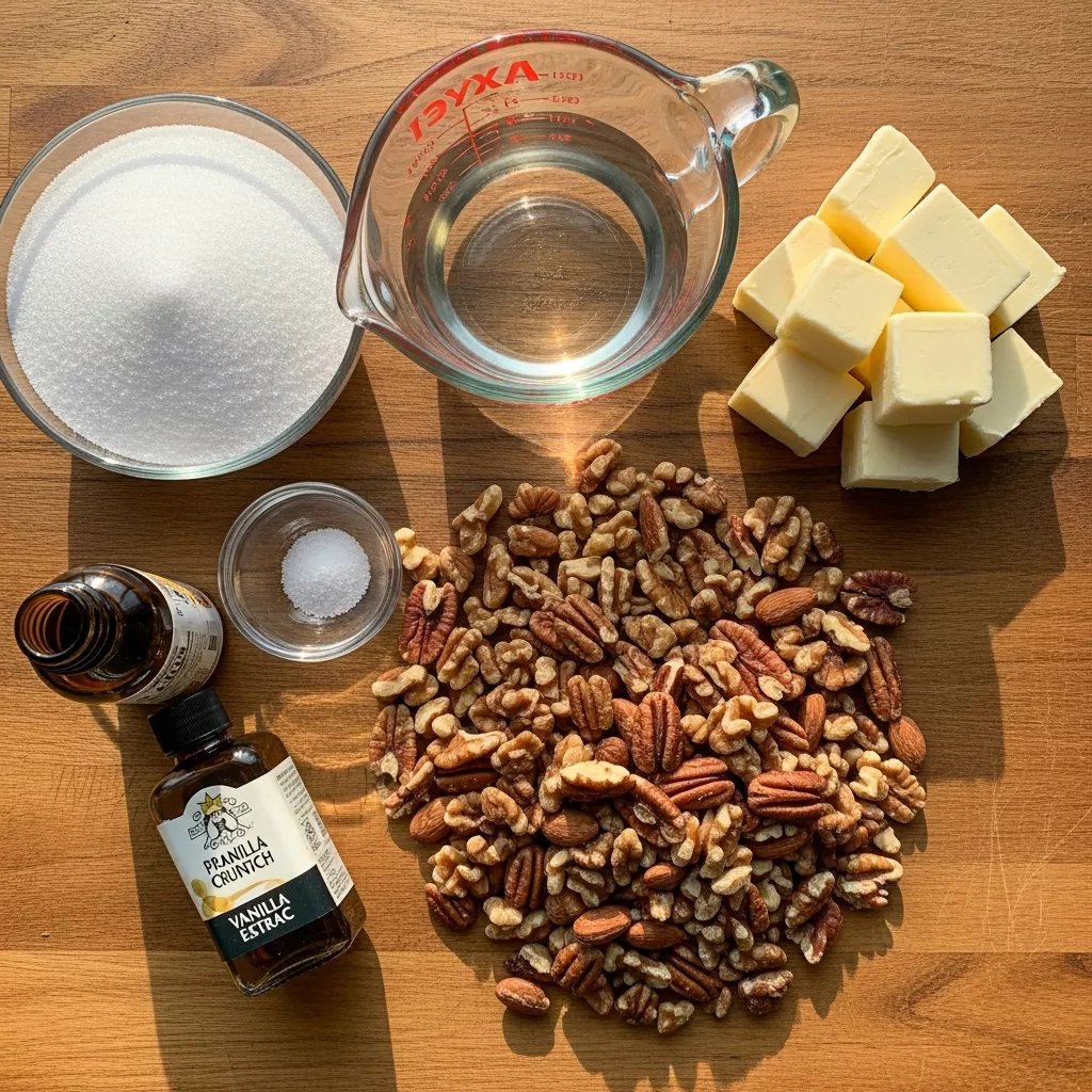 Ingredients for Easy 30-Minute Praline Crunch