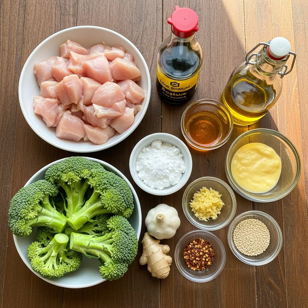 Ingredients for Cozy Crockpot Chicken and Broccoli