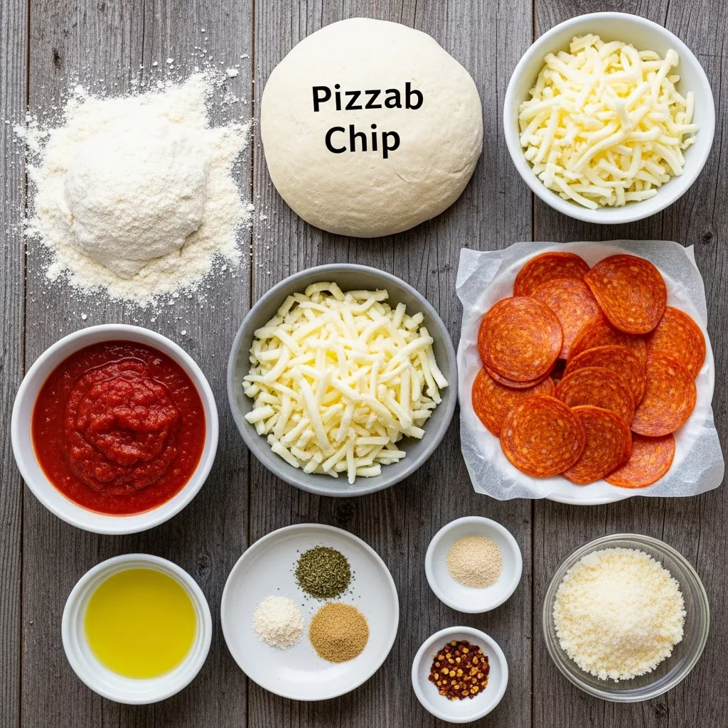 Ingredients for Unexpectedly Crispy Pizza Chips: The 35-Minute Snack Sensation