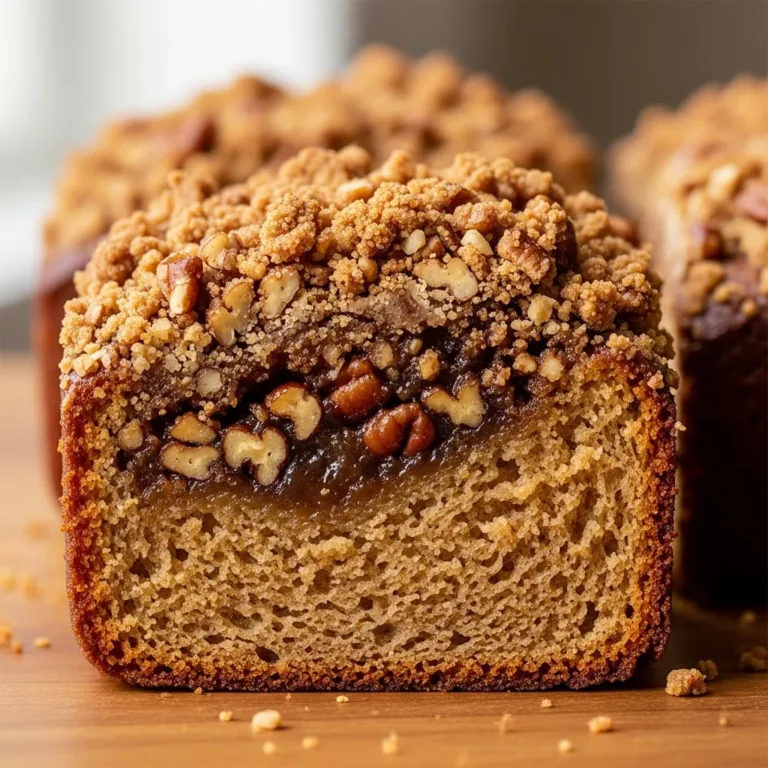 Printable recipe card for pecan praline coffee cake