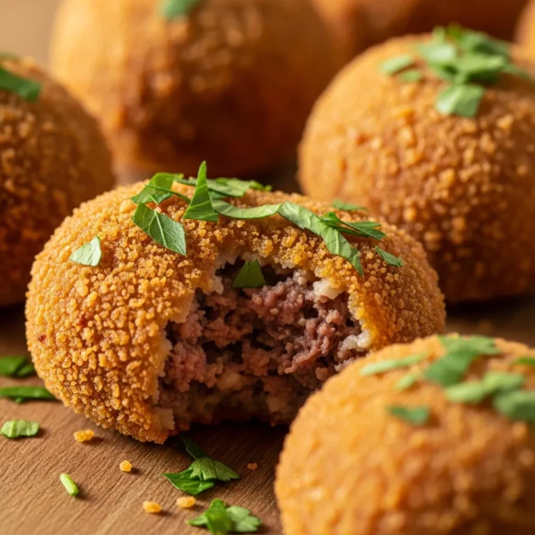 Spicy Garlic Beef Croquettes Recipe Card