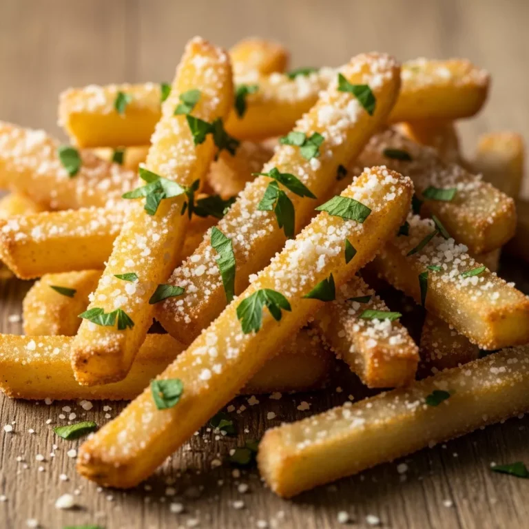 Truffle Parmesan Fries Recipe Card
