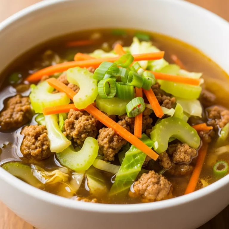 Recipe card for Paleo Egg Roll Soup