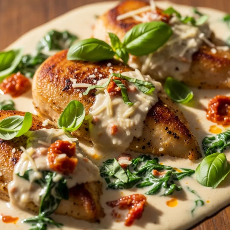 Creamy Tuscan Garlic Chicken Recipe Card