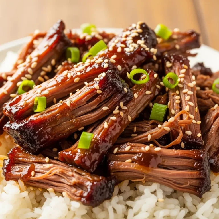 Recipe card for Sticky Asian BBQ Chuck Roast Perfect for anyone who loves asian sticky bbq chuck roast!
