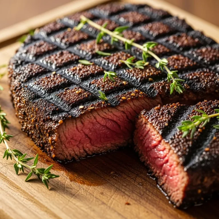 Coffee-Crusted Grilled Steak Recipe Card Perfect for anyone who loves coffee rub grilled steak!
