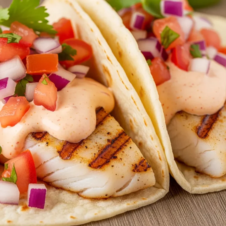 Zesty Grilled Fish Tacos Recipe Card