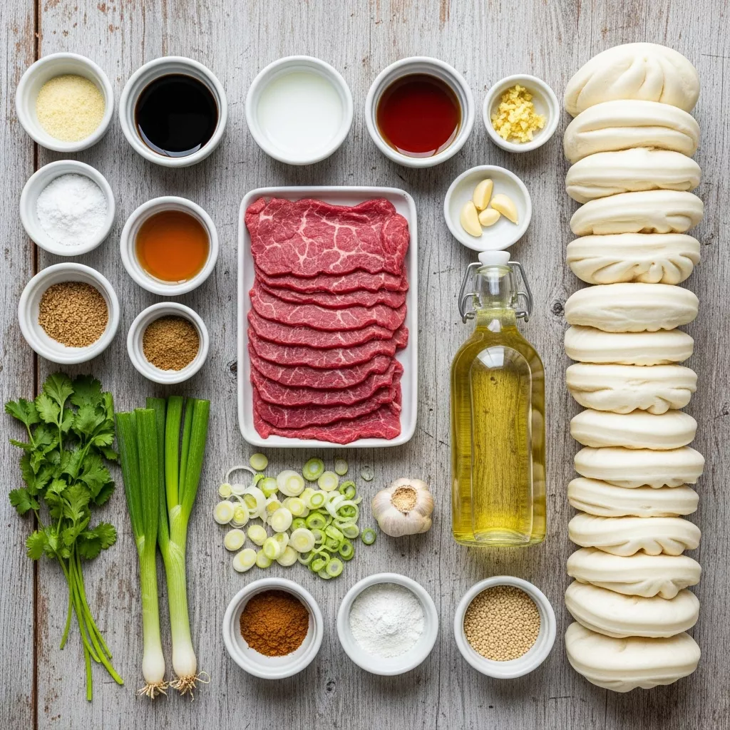 Ingredients for Pillowy Steamed Beef Bao: Your Weeknight Flavor Escape