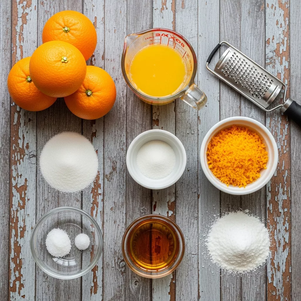Ingredients for Sparkling Zesty Orange Chew Drops