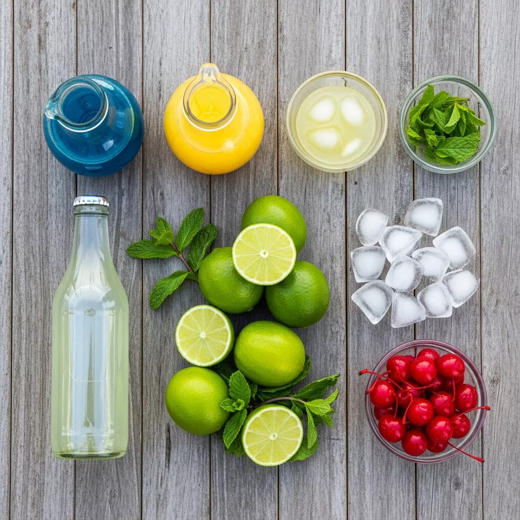 Ingredients for Sparkling Arctic Oasis Sipper