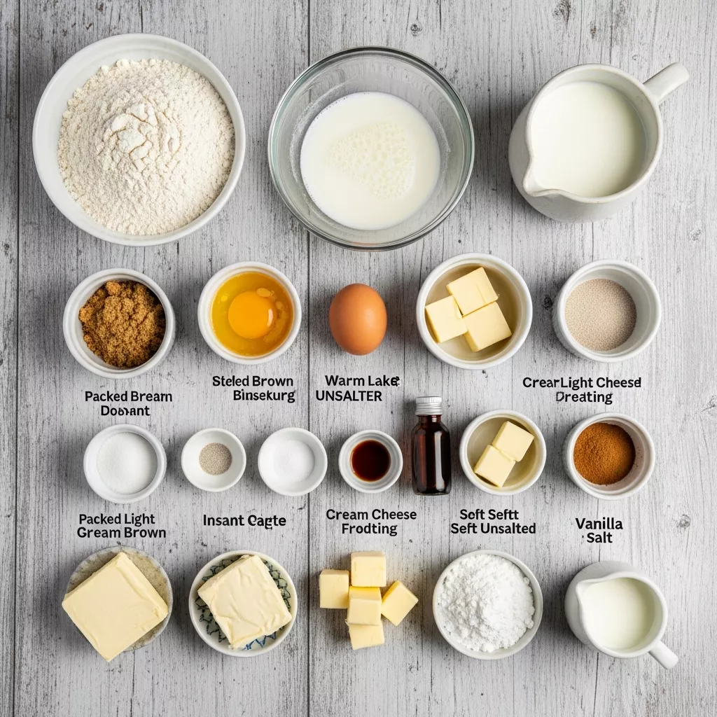 Ingredients for Effortless Sourdough Discard Cinnamon Rolls: A Tangy Twist