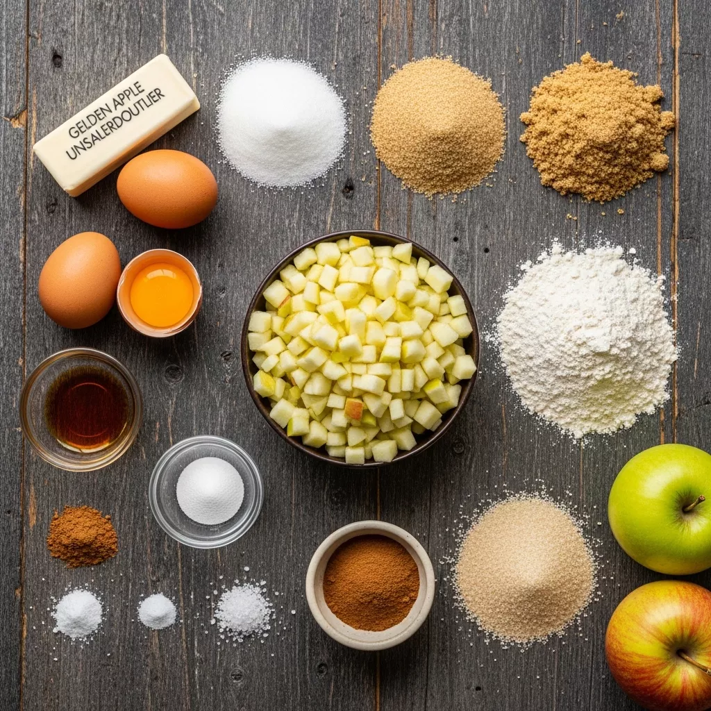 Ingredients for Golden Apple Spiced Snickerdoodles