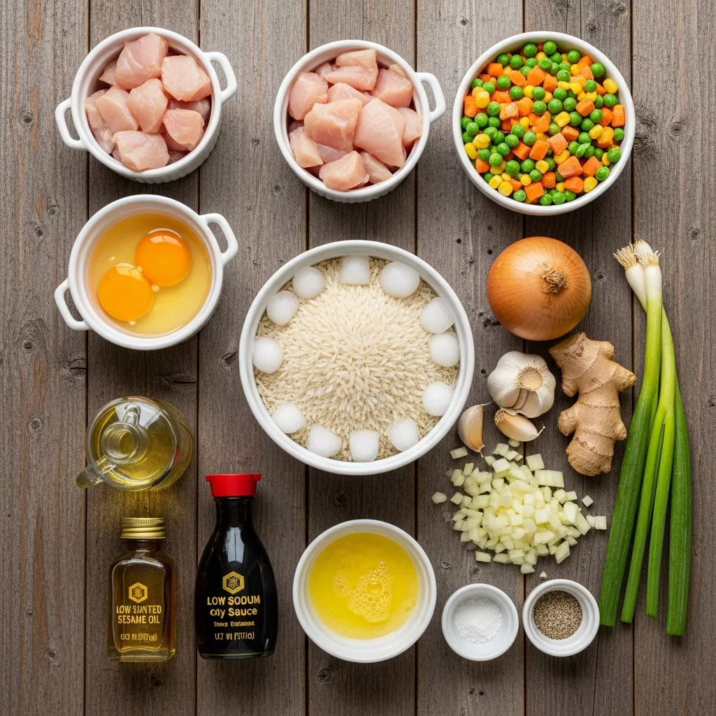 Ingredients for Wok-Kissed Fantastic Fried Rice: Your 20-Minute Weeknight Hero