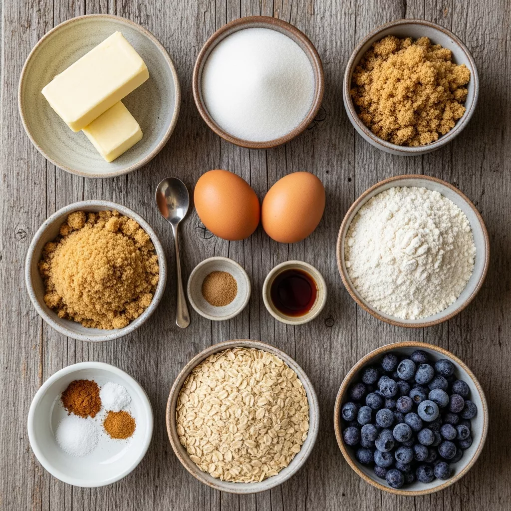 Ingredients for Wholesome Berry Burst Oatmeal Cookies
